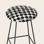Smiley Face & Checkerboard  Stool Gallery Image 2