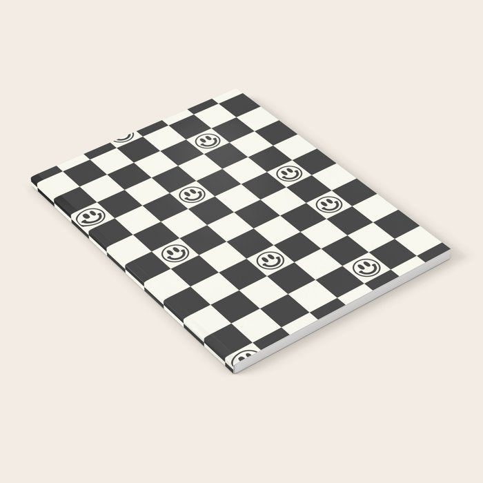 Smiley Face & Checkerboard  Notebook Gallery Image 2