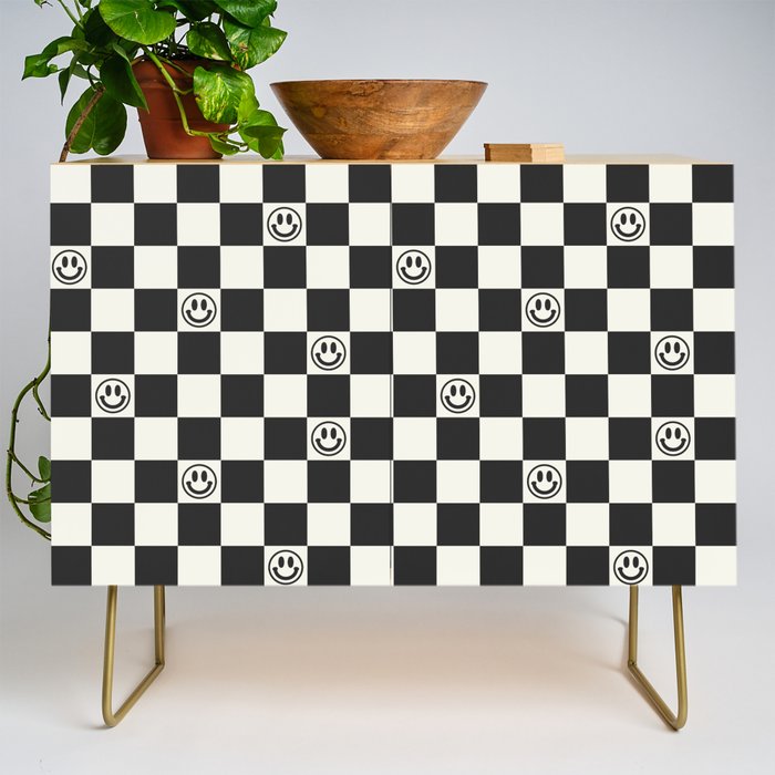 Smiley Face & Checkerboard  Credenza Gallery Image 1
