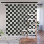 Smiley Face & Checkerboard  Wall Mural Gallery Image 1