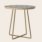 Smiley Face & Checkerboard  Side Table Gallery Image 1