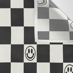 Smiley Face & Checkerboard  Wall Tapestry Gallery Image 3