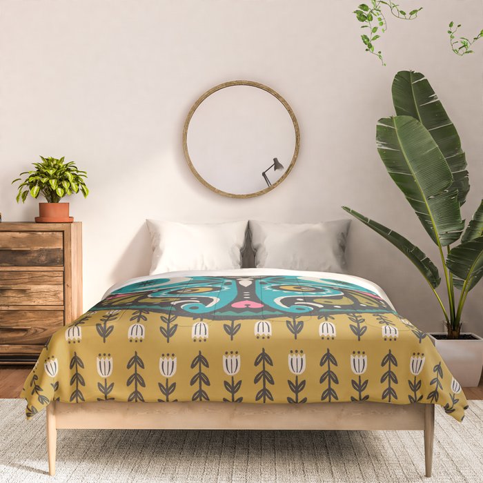 Luna Moth - Gold Comforter Gallery Image 3