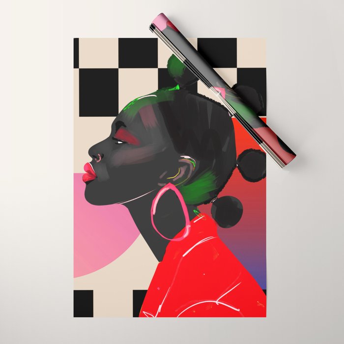 Girl Portrait 14 Wrapping Paper Gallery Image 1