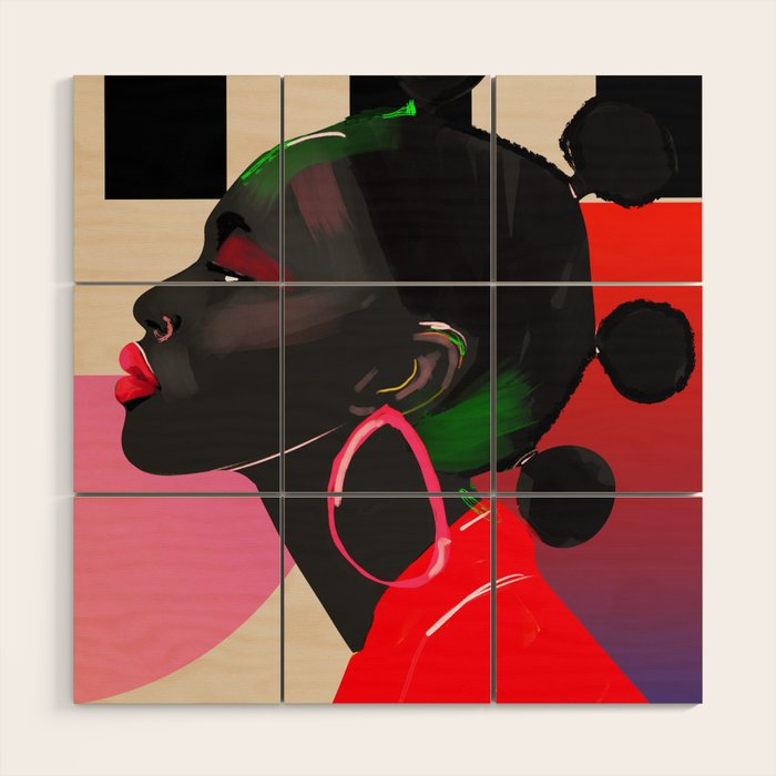 Girl Portrait 14 Wood Wall Art Gallery Image 1