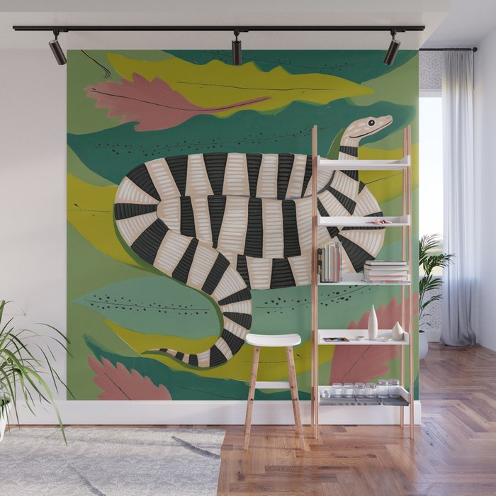 Striped Snake Wall Mural Gallery Image 1