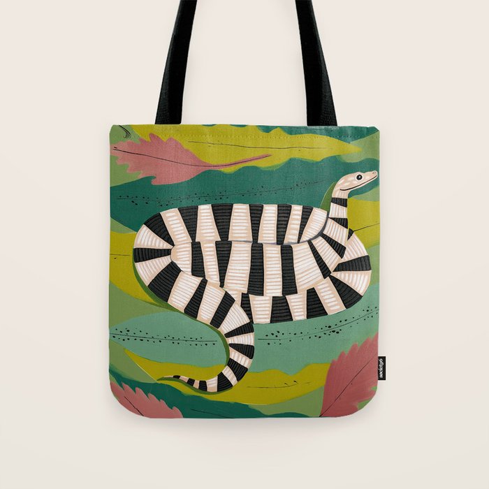 Striped Snake Tote Bag Gallery Image 1