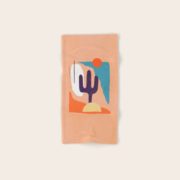 Tropical Cactus in full colour Bath Towel Gallery Image 1