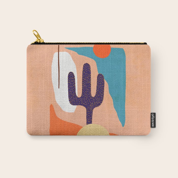 Tropical Cactus in full colour Carry All Pouch Gallery Image 1
