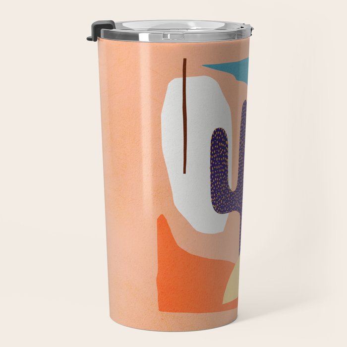 Tropical Cactus in full colour Travel Mug Gallery Image 3