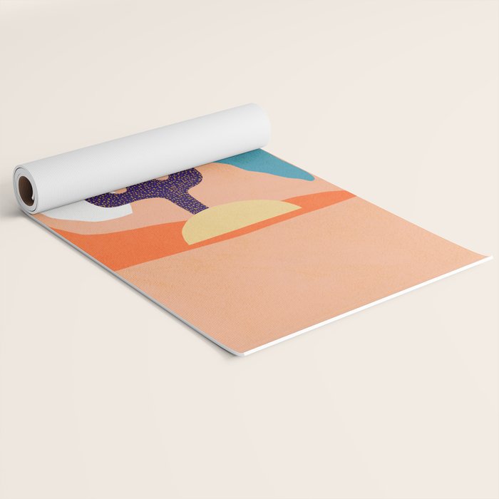 Tropical Cactus in full colour Yoga Mat Gallery Image 2