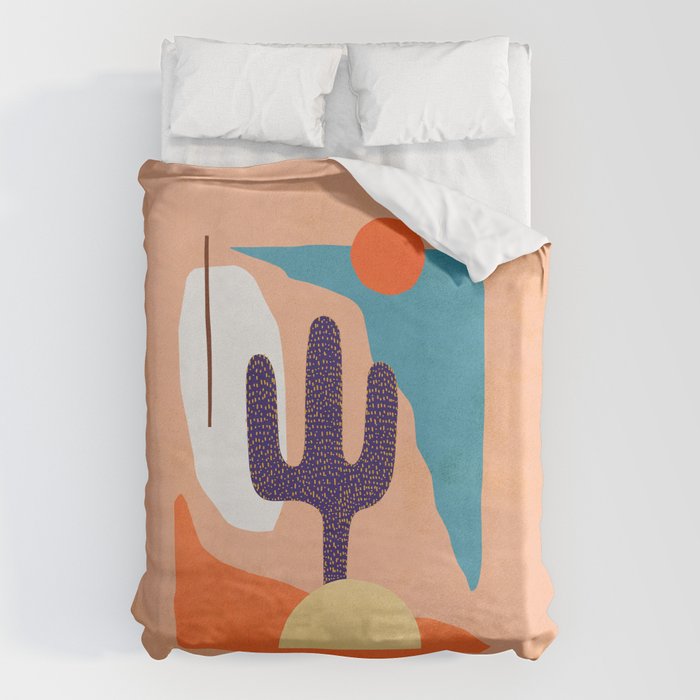 Tropical Cactus in full colour Duvet Cover Gallery Image 6