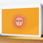 Warm Days And Whimsical Rays Sun Face Wall Mural Gallery Image 2