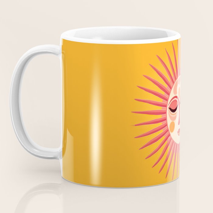 Warm Days And Whimsical Rays Sun Face Coffee Mug Gallery Image 3