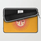 Warm Days And Whimsical Rays Sun Face Laptop Sleeve Gallery Image 2