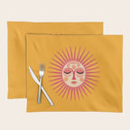 Warm Days And Whimsical Rays Sun Face Placemat Gallery Image 1