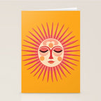 Warm Days And Whimsical Rays Sun Face Stationery Card Gallery Image 2