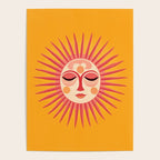 Warm Days And Whimsical Rays Sun Face Poster Gallery Image 4