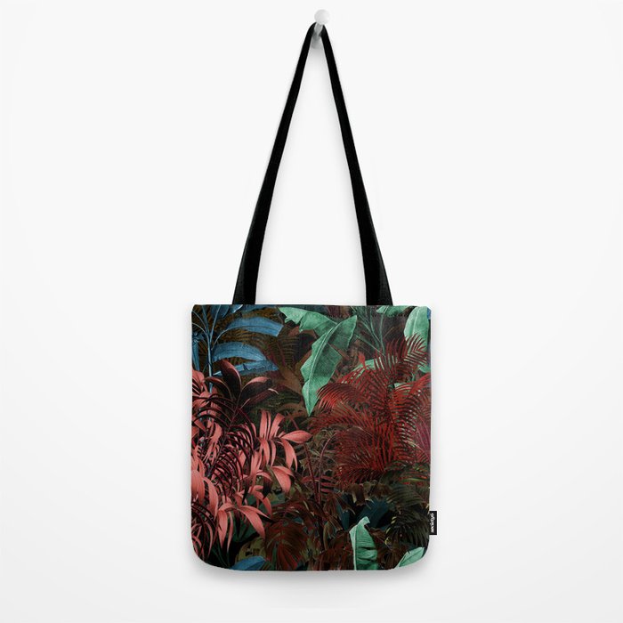 Tropical Night Garden Multicolor Tote Bag Gallery Image 2