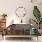 Tropical Night Garden Multicolor Comforter Gallery Image 3