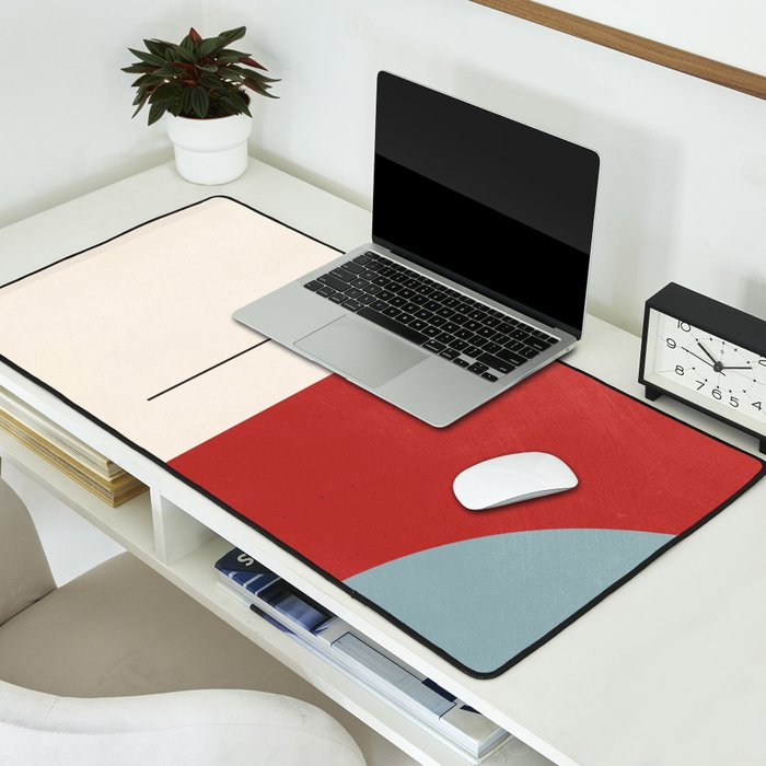 Minimal Geometric Abstraction 28 Desk Mat Gallery Image 2