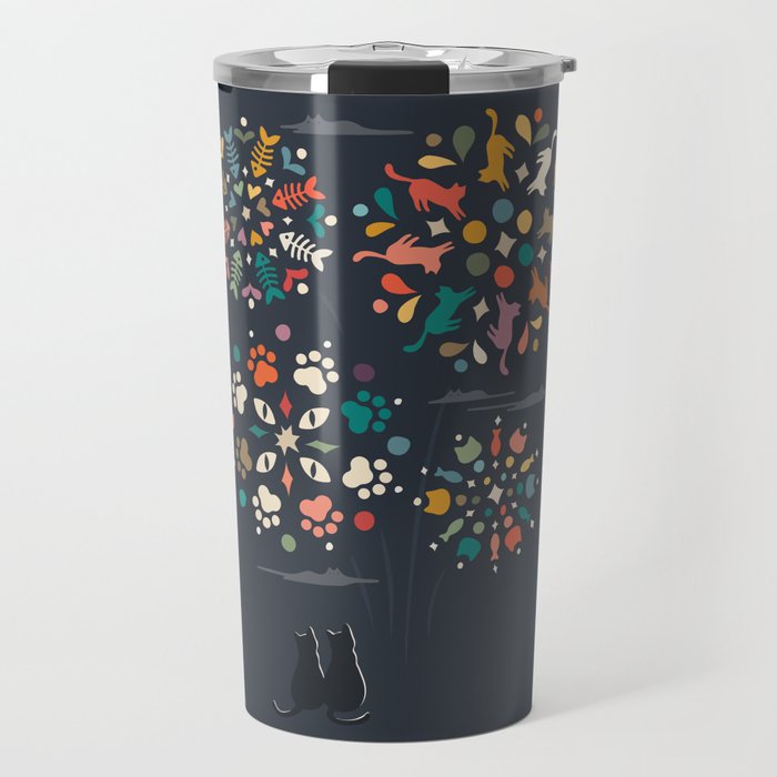 Cat Landscape 143 Travel Mug Gallery Image 1