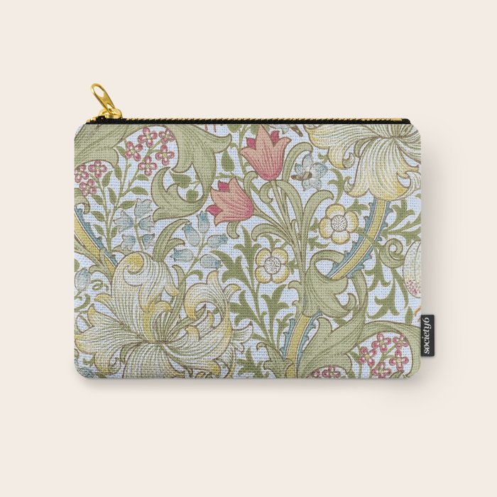 William Morris Summer Blue Golden Lily Carry All Pouch Gallery Image 1