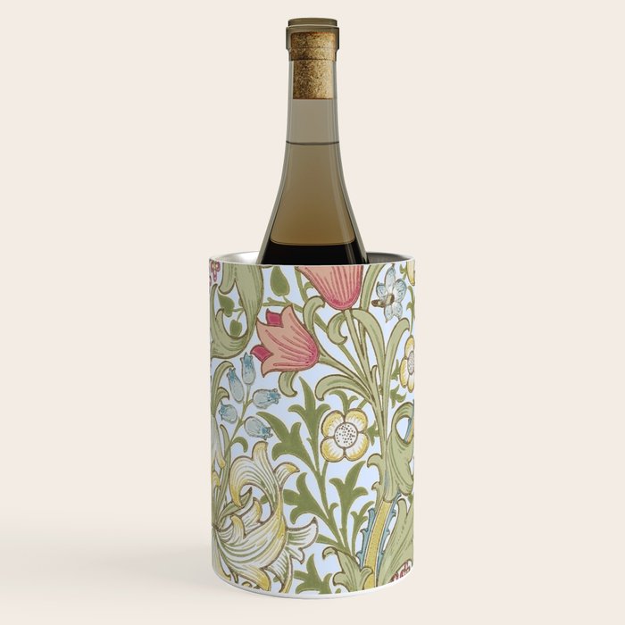 William Morris Summer Blue Golden Lily Wine Chiller Gallery Image 1