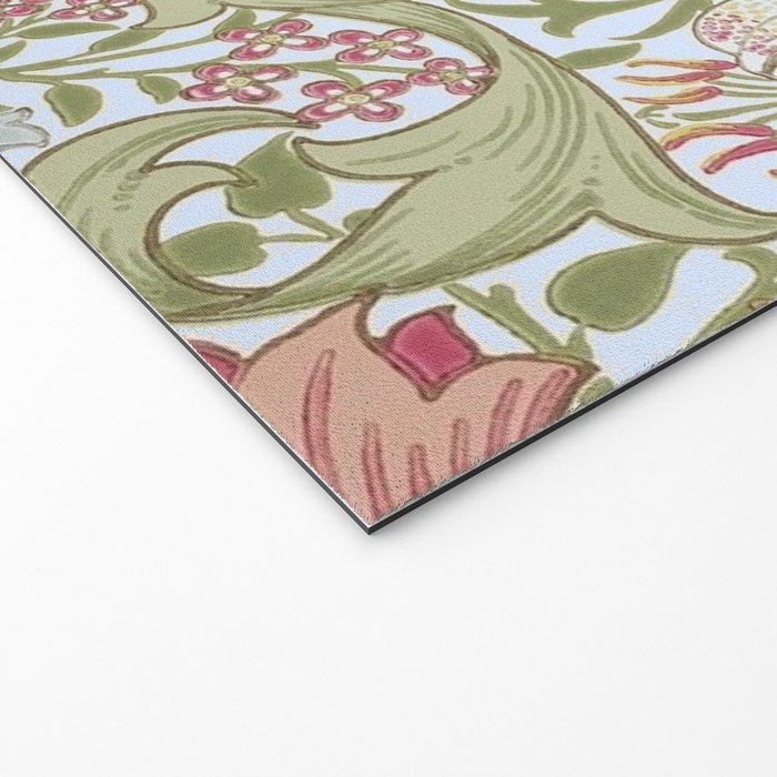 William Morris Summer Blue Golden Lily Welcome Mat Gallery Image 2