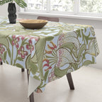 William Morris Summer Blue Golden Lily Tablecloth Gallery Image 3
