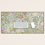William Morris Summer Blue Golden Lily Desk Mat Gallery Image 1