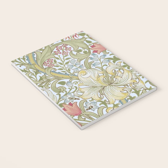 William Morris Summer Blue Golden Lily Notebook Gallery Image 3