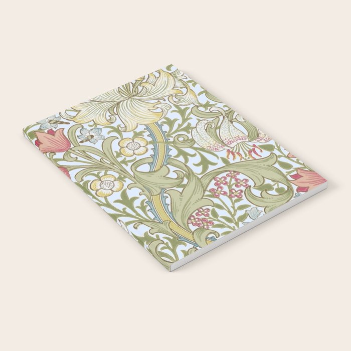 William Morris Summer Blue Golden Lily Notebook Gallery Image 2