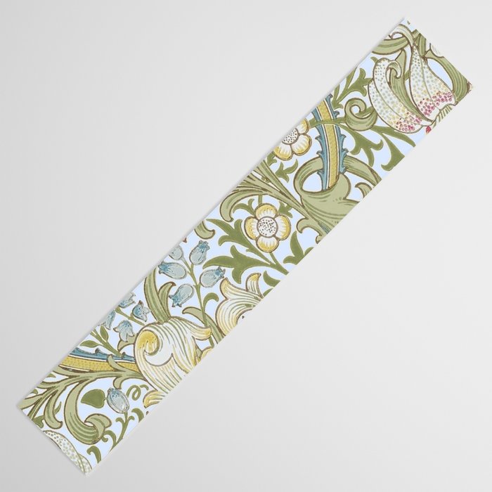 William Morris Summer Blue Golden Lily Table Runner Gallery Image 3
