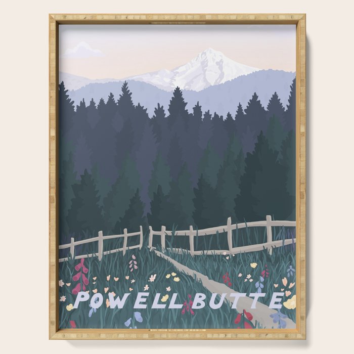Powell Butte, Oregon Nature Park / National Parks, Portland Serving Tray Gallery Image 1