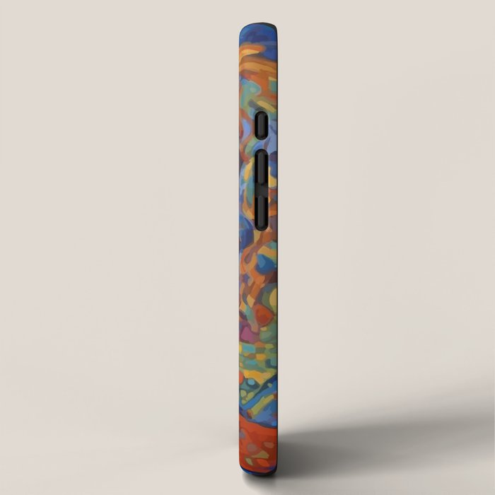 Gustav Klimt Style Dog with Colorful Scarf iPhone Case Gallery Image 2