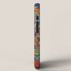 Gustav Klimt Style Dog with Colorful Scarf iPhone Case Gallery Image 2