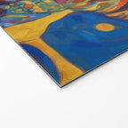 Gustav Klimt Style Dog with Colorful Scarf Welcome Mat Gallery Image 2