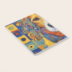 Gustav Klimt Style Dog with Colorful Scarf Notebook Gallery Image 3