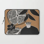 Line Art Pomegranates 5 Laptop Sleeve Gallery Image 1