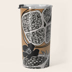 Line Art Pomegranates 5 Travel Mug Gallery Image 3