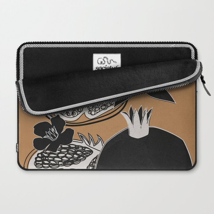 Line Art Pomegranates 5 Laptop Sleeve Gallery Image 2