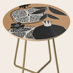 Line Art Pomegranates 5 Side Table Gallery Image 2
