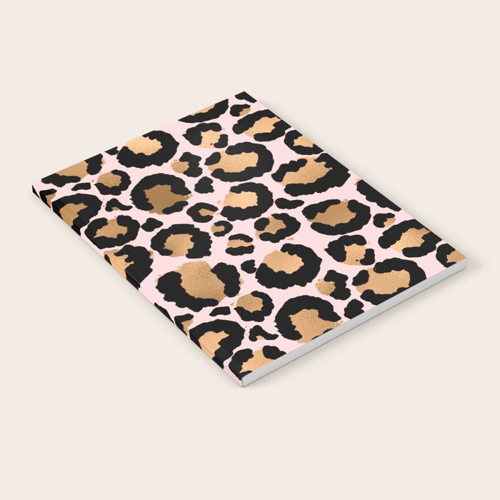 Animal print - pink copper Notebook Gallery Image 1