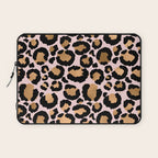 Animal print - pink copper Laptop Sleeve Gallery Image 1