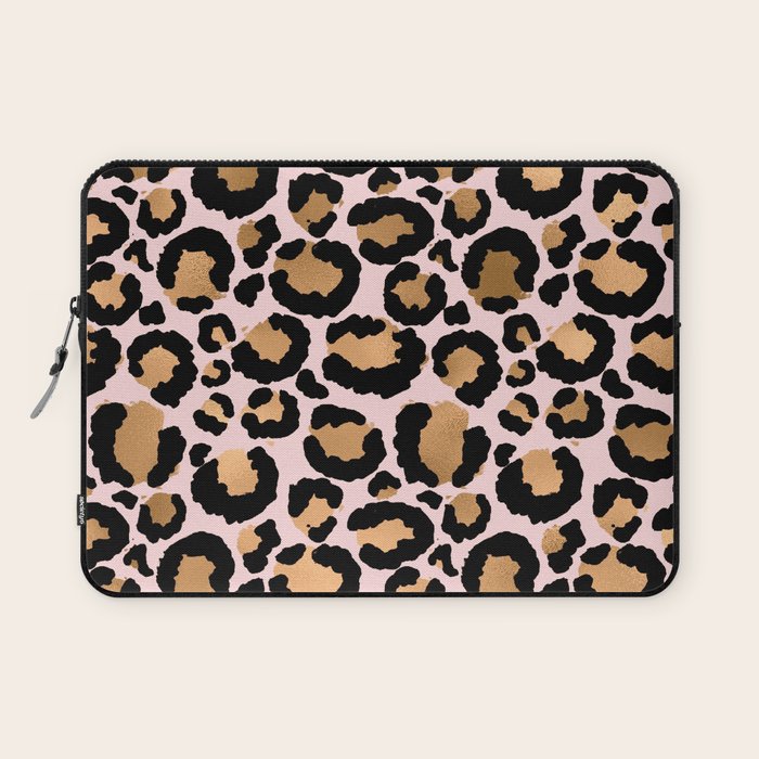 Animal print - pink copper Laptop Sleeve Gallery Image 1