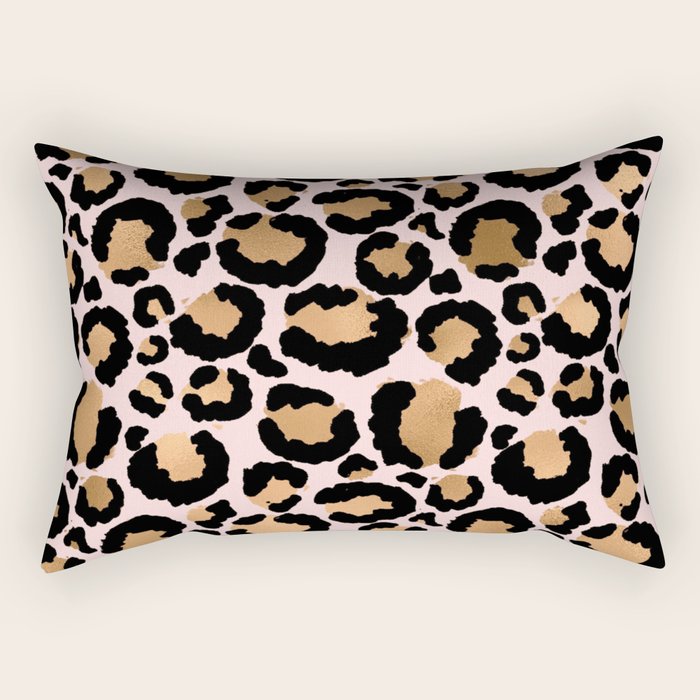 Animal print - pink copper Rectangular Pillow Gallery Image 2