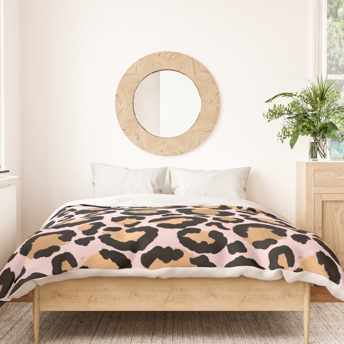 Animal print - pink copper Duvet Cover Gallery Image 3
