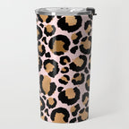Animal print - pink copper Travel Mug Gallery Image 2
