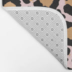 Animal print - pink copper Bath Mat Gallery Image 2